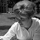 Studying on the Cathedral Lawn, ca. 1964.