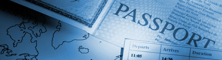 Image of Map and Passport Montage